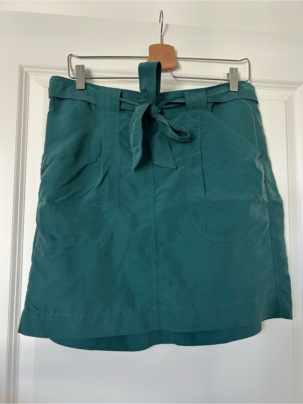 GAP Teal Tie-Waist Mini Skirt